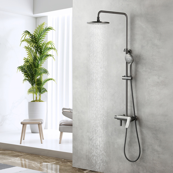 Душевая стойка Lemark Bronx LM3762GM графит Душевая стойка Lemark Bronx LM3762GM графит