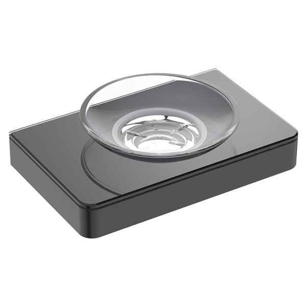 Мыльница подвесная AVS Bishop с чашей, черный матовый Мыльница подвесная AVS Bishop с чашей, черный матовый