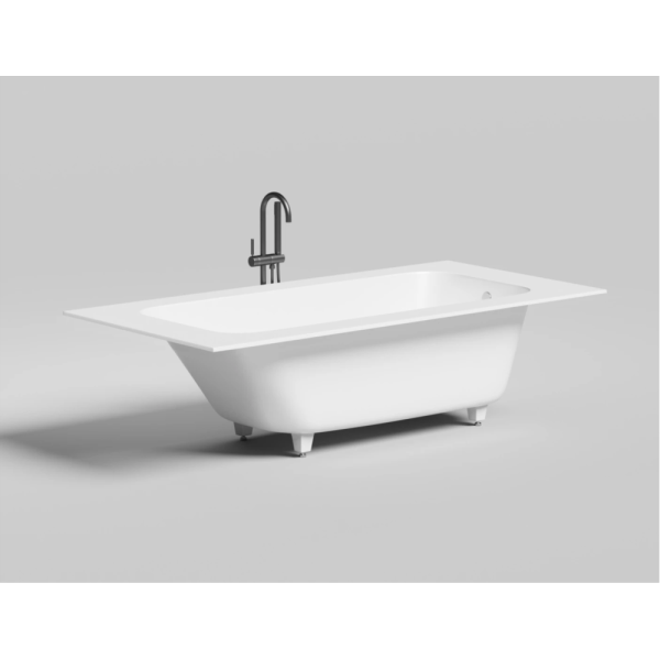 Ванна из искусственного камня Salini Orlando Vasta S-Sense 190х100 белая матовая, с ножками Ванна из искусственного камня Salini Orlando Vasta S-Sense 190х100 белая матовая, с ножками