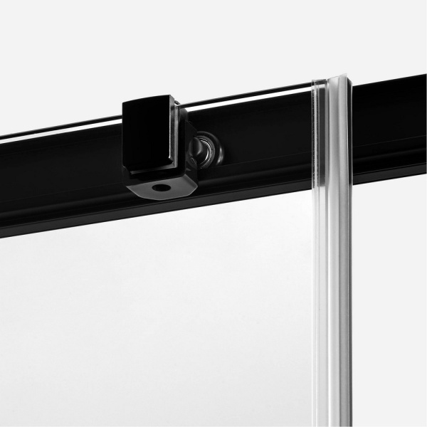 Душевой уголок New Trendy Prime Black D-0321A/D-0129B 120x90 R профиль черный матовый, стекло прозрачное