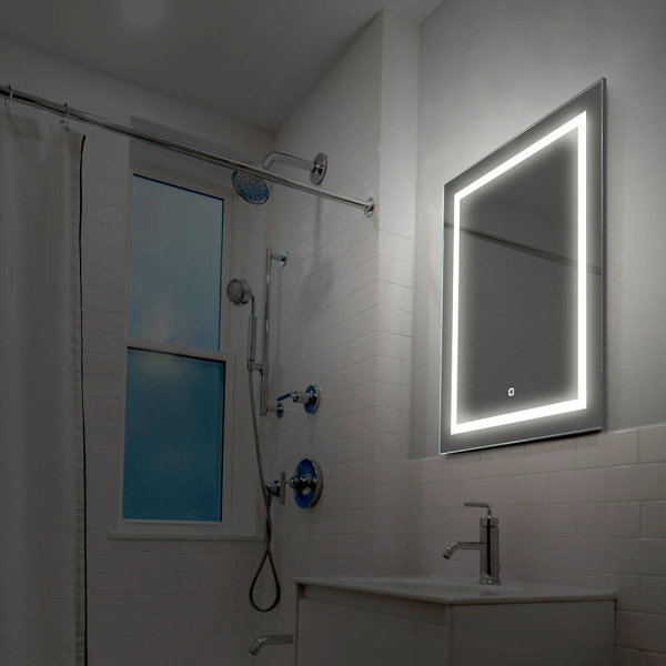 Зеркало с подсветкой AVS Торренс 60x80 см, серебро Зеркало с подсветкой AVS Торренс 60x80 см, серебро