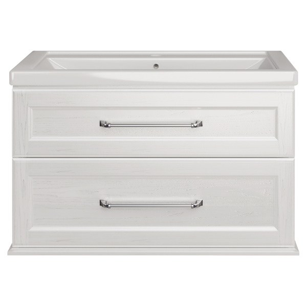 Тумба с раковиной ASB Wood Line Венеция 100 белая, патина серебро Тумба с раковиной ASB Wood Line Венеция 100 белая, патина серебро