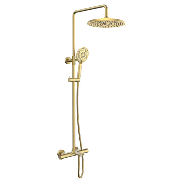 Душевая стойка с изливом AVS Elegant брашированное золото Душевая стойка с изливом AVS Elegant брашированное золото