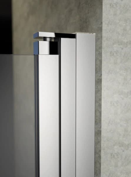 Душевая дверь в нишу Huppe Design Pure 90 профиль хром, стекло прозрачное