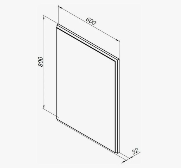 242621 Зеркало 600 Дуб рошелье Nova Lite AQUANET 242621 Зеркало 600 Дуб рошелье Nova Lite AQUANET