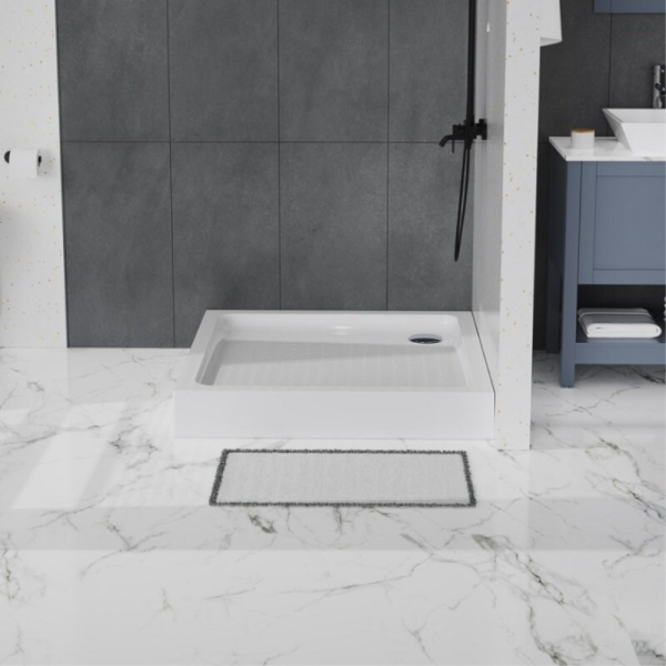 Поддон для душа BelBagno Tray 100x100 белый, квадратный, акрил, с сифоном