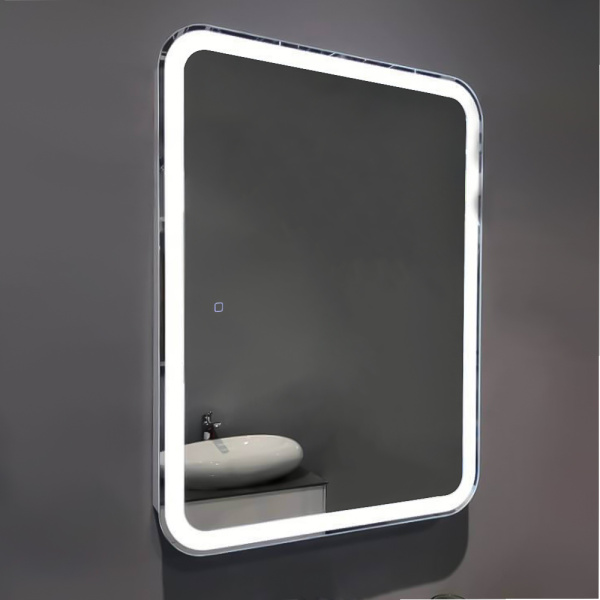 Зеркало-шкаф AVS Универсал 60x80 LED боковой сенсор, розетка