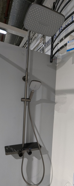 Душевая стойка Maxonor Pure Life Pleasure PL2486-9 пепельный/мрамор Душевая стойка Maxonor Pure Life Pleasure PL2486-9 пепельный/мрамор