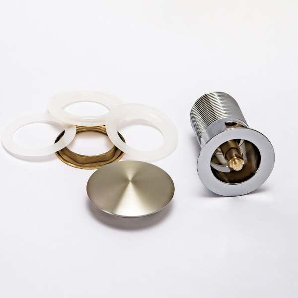 Донный клапан AVS Slimmer с переливом, брашированный никель Донный клапан AVS Slimmer с переливом, брашированный никель