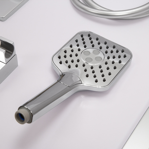 Душевой комплект AVS Luxury 3в1 квадратный, хром Душевой комплект AVS Luxury 3в1 квадратный, хром