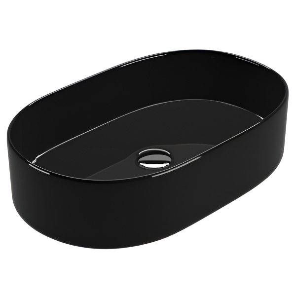 Раковина AVS 50x39 черная глянцевая с донным клапаном Раковина AVS 50x39 черная глянцевая с донным клапаном