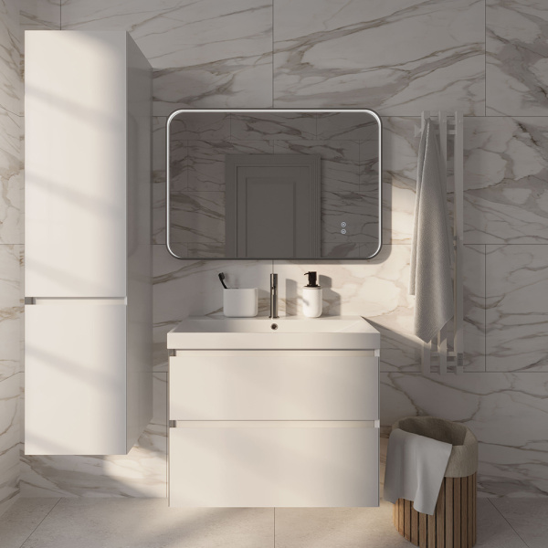 Тумба с раковиной AVS Гармония 80 SL белая Тумба с раковиной AVS Гармония 80 SL белая