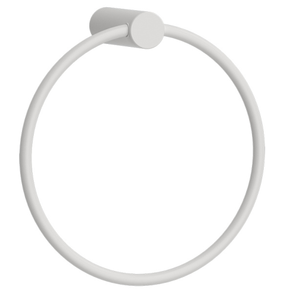 Полотенцедержатель AVS Slimmer, белый матовый, кольцо Полотенцедержатель AVS Slimmer, белый матовый, кольцо