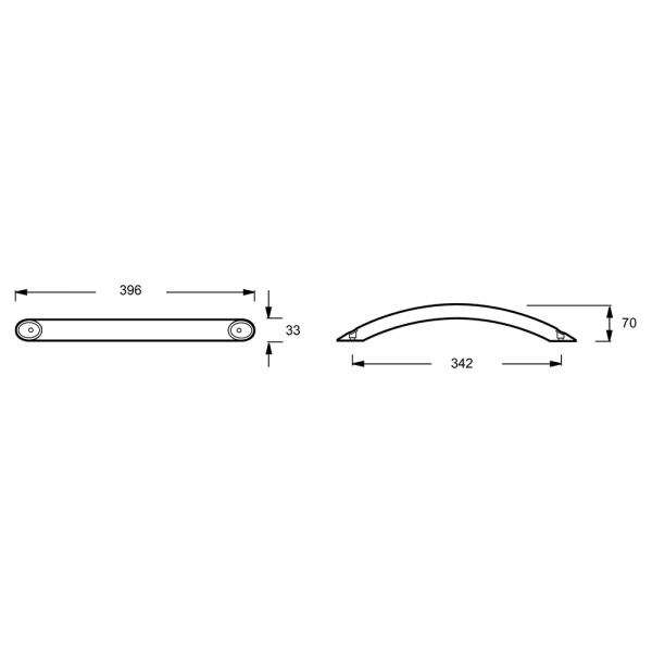 Ручка для ванны Jacob Delafon Biove/Parallel E60327-CP хром (2 шт.) Ручка для ванны Jacob Delafon Biove/Parallel E60327-CP хром (2 шт.)