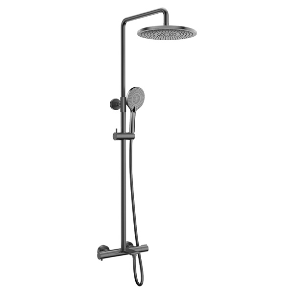 Душевая стойка с изливом AVS Elegant оружейная сталь Душевая стойка с изливом AVS Elegant оружейная сталь