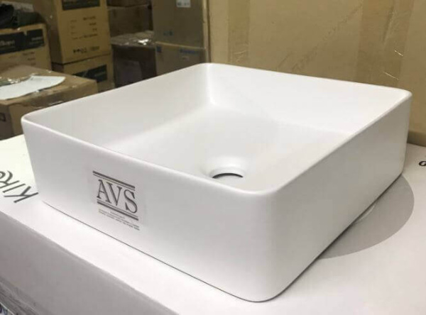 Рукомойник AVS AVS-82179-S-MW 36х36 белый