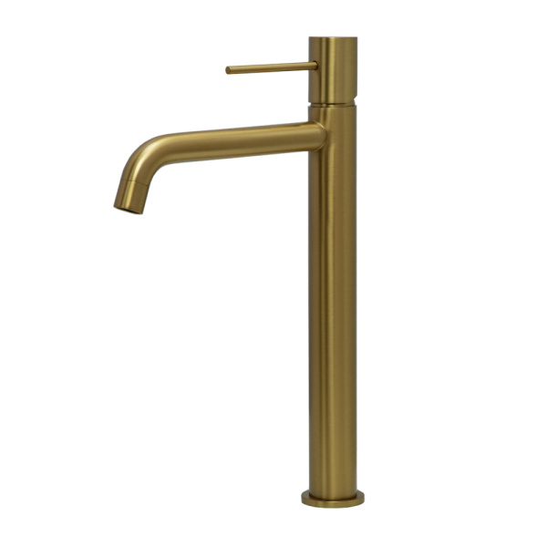 Смеситель для раковины AVS Slimmer высокий, брашированное золото Смеситель для раковины AVS Slimmer высокий, брашированное золото