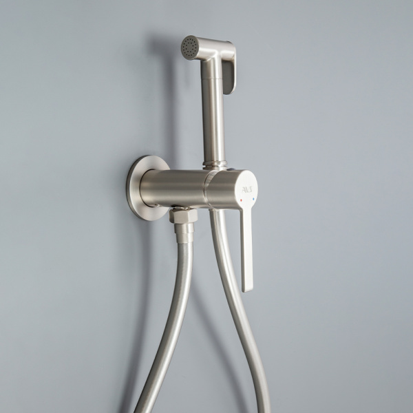 Гигиенический душ со смесителем AVS Elegant брашированный никель Гигиенический душ со смесителем AVS Elegant брашированный никель