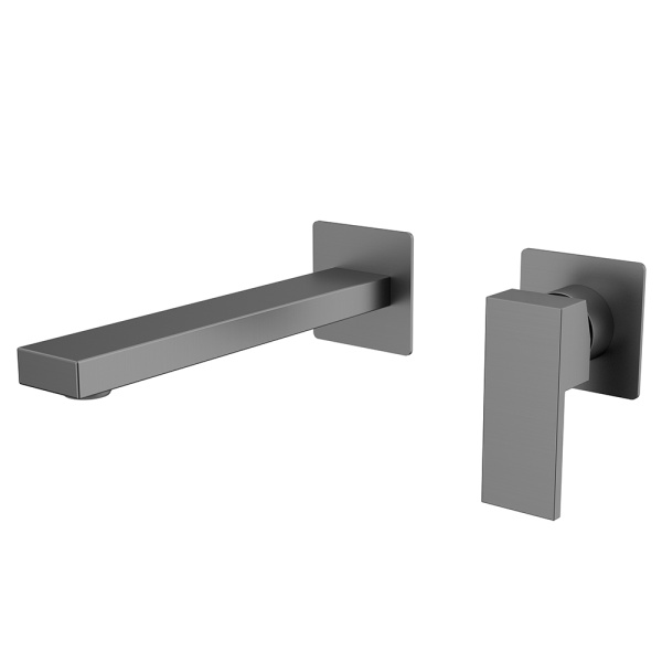 Смеситель для раковины AVS Cube с внутренней частью, оружейная сталь Смеситель для раковины AVS Cube с внутренней частью, оружейная сталь