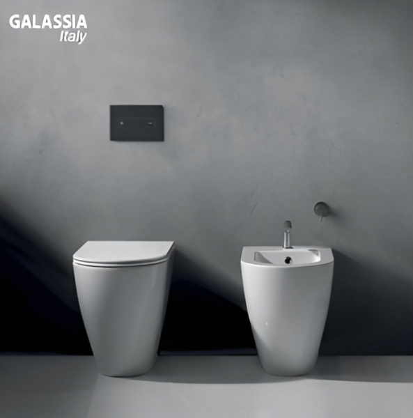 Унитаз приставной Galassia Dream 7327 безободковый, белый Унитаз приставной Galassia Dream 7327 безободковый, белый