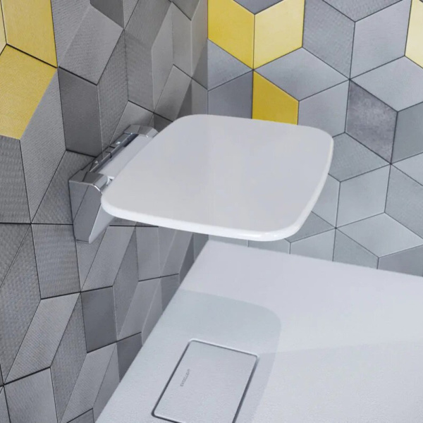 Унивеpсальное сиденье для душа белое EXCELLENT DOAC.1501WH Унивеpсальное сиденье для душа белое EXCELLENT DOAC.1501WH