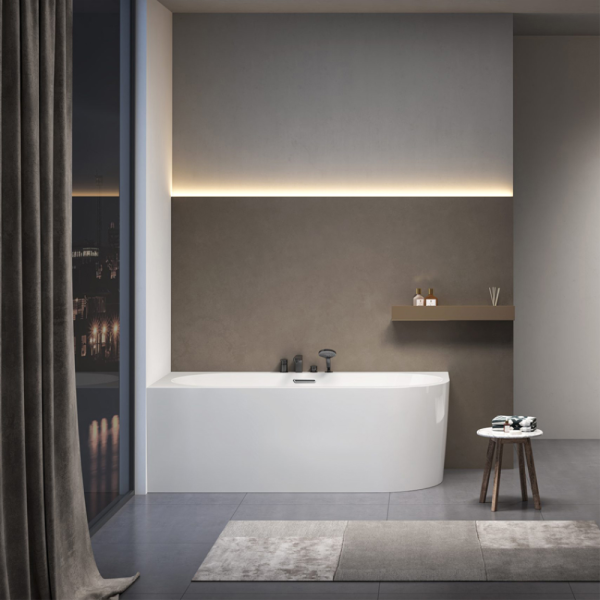 Акриловая ванна AVS Санья 180x85 L белая с донным клапаном Акриловая ванна AVS Санья 180x85 L белая с донным клапаном