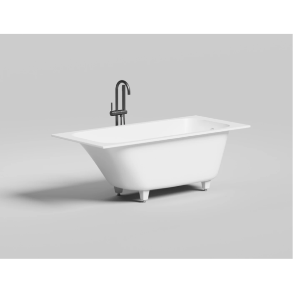 Ванна из искусственного камня Salini Orlando S-Sense 180х80 белая матовая, с ножками Ванна из искусственного камня Salini Orlando S-Sense 180х80 белая матовая, с ножками